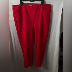 Elegant Red Women's Pants